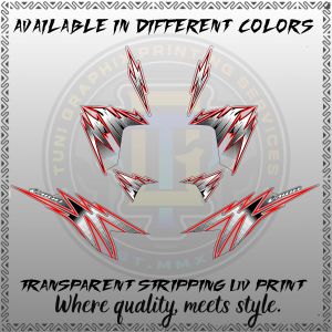 HONDA CLICK 125i V2 NEW VARKY DECALS -PREMIUM UV TRANSPARENT STICKER