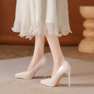 [Free Shipping] New Style WomenS Sandals With A Single Strap Elegant Design Waterproof Platform 11Cm Heel Hollowed-Out Design Thin Heel Available In Larger Sizes
