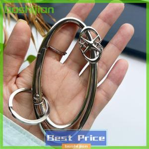 bashijian Zinc Alloy Bag Charm Trinkets Keychain Cross Carabiner Keychain Camping Hiking Outdoor Climber Waist Pendant Accessories Gift