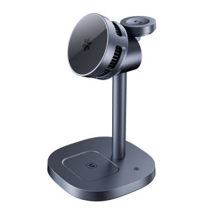 ToKerNew Semiconductor Cooling Wireless Magnetizing Mobile Phone Holder 15W Fast Charging Three In One Wireless Charger