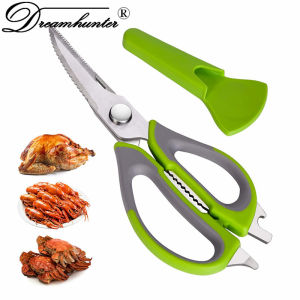 Dream Hunter Multifunction Kitchen Scissors Magnetic Seat Removable Stainless Steel Scissors for Fish Chicken Shears Cooking New