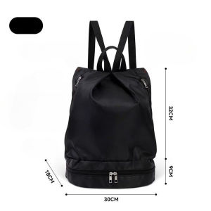 Waterproof Travel Backpack Shoe Compartment Multi-pockets Sports Backpack Zip Closure Study Backpack Sports Activities
