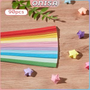 Onisa 90/380/540pcs Lucky Star Origami DIY Crafts Gift for Birthday Valentines Day Home decoration