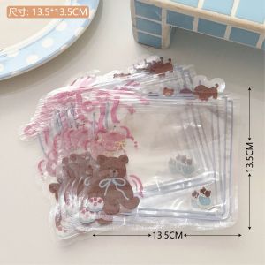 Korean Style Star Packaging Bag Bear Penguin Sealed Bag Transparent Gift Bag