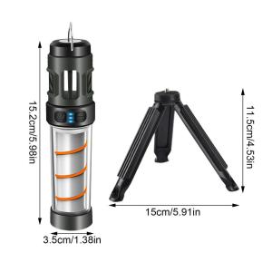 2024 LED Camping Light Type-C Charging Portable Multi functional Mosquito Repellent Outdoor Camping Tent Light Waterproof Flashlight Tent Supplies Outdoor Lighting