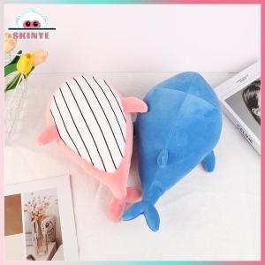 Skinye [Ready Stock] Kawayi Cute 35CM Cartoon Whale Plush Toy Soft Plush Stuffed Dolphin Doll Cushion Pillow Home Decor Kid Gift