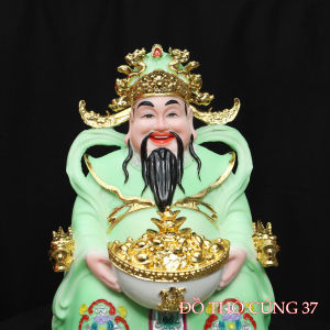 [ Cao 25 cm - Mão Rồng ]   THẦN TIỀN PHÚ QUÝ MÃO RỒNG MÀU XANH LÁ  - CHẤT LIỆU  BỘT ĐÁ + COMPOSITE