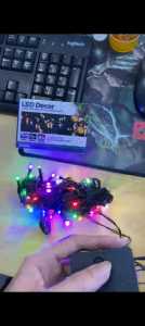 Lampu Tumblr Agustusan Lampu Rainbow Lampu Natal Kabel Hitam 7 Color RGB Warna Warni Merah Putih