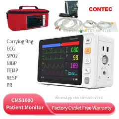 Borsa Da Trasporto Rossa Per Monitor Paziente CONTEC CMS1000/CMS1000VET