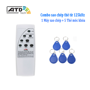 Combo Máy sao chép thẻ từ 125kHz + 5 Thẻ móc khóa
