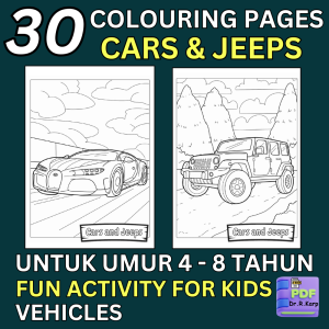 [PDF] 30 Cute Cars & Jeeps Kids Printable Vehicle Colouring Pages Aktiviti Mewarna Kereta Kanak Kanak pdf