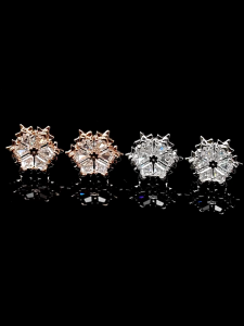 SWAROVSKI Luxury Magic rose gold snowflake diamond earrings S925 sterling silver womens fashion earrings