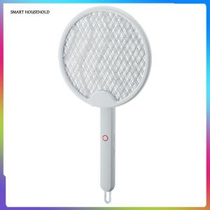 Foldable Fly Swatter Trap USB Rechargeable Handheld Insect Fly Swatter Racket Trap Insect Exterminator for Home Outdoor