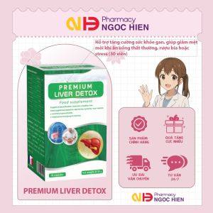 Viên Uống Premium Liver Detox - Hỗ Trợ Thải Độc Gan Mát Gan Phục Hồi Chức Năng Gan (30 Viên)