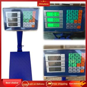 [Chinatera Malll] Electronic Commercial Platform Scale with LB/KG Commercial Digital Postal Scale LCD Display for Parcel Luggage Weighing