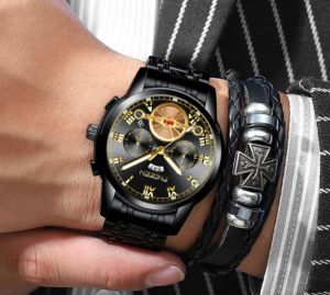 Jam Tangan Pria Tali Rantai Stainless Stell Jam Tangan Rantai Stainless Berkualitas Jam Tangan Pria Casual FN002 Jam Tangan Import Tahan Air Tahan Gores Benda Tajam BISA BAYAR DITEMPAT