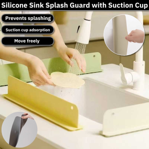 Integrated Suction Cup Sink Water Splash Guard Water Retaining Plate Kitchen Oil-Proof Splash-Proof Baffle Protect Clothes