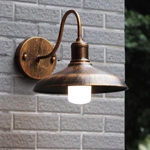 BESTOUR Outdoor Wall Light Waterproof Antique Yard Light Retro Fence Lighting Wall Lamp Rustic Industrial