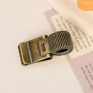 【COD&Fast Delivery】 Metal Pen Loop Holder Anti-lost Multi-functional Spring Pen Clip Portable Secure Grip Pencil Holder Stationery Supplies