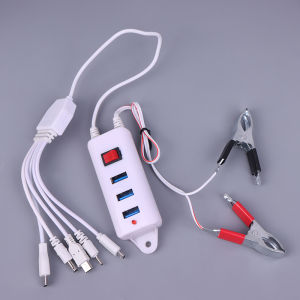 [COD] 3USB Clip With Switch Charger Mobile Phone Charger USB Interface Universal Battery Mobile Phone Charger