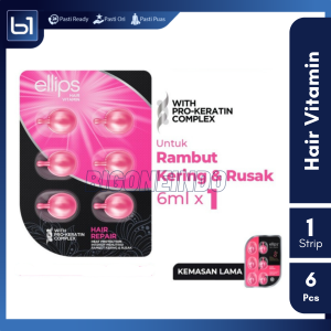 Ellips Hair Vitamin Pro Keratin Hair Repair Blister 6 Butir Vitamin Rambut