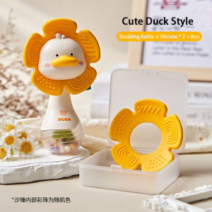 Orzbow Baby Rattle Hand Grip Baby Musical Rattle Toy Sterilized at High Temperatures Can Chew and Bite Baby Teether