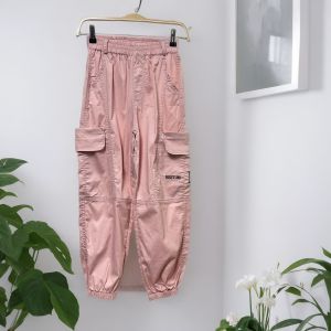 Quần kaki bé gái size đại bo gấu 9-18 tuổi thêu chữ BEST 88 dáng thể thao hàng Quản Châu cao cấp