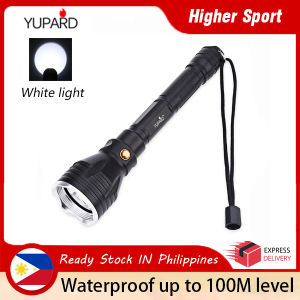 Yupard 1200LM 10W L2 Diving Flashlight Underwater 100M Depth Torch Lamp Fishing Camping Cycling
