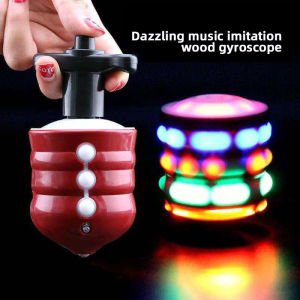 Colorful Cool Spinner Gyro Toys Electric Glowing Gyroscope Flash LED Light Laser Music Gyro Childrens Luminous Spinning Top Kids Gift Toy