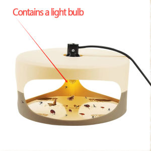 Electronic Flea Trap Flea Traps for Inside Flea Trapswith Light Flea with Refills and Sticky Pads Flea Bombs for Home 捕蚤灯
