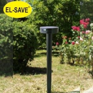 FUMAGALLI Solar Bollard Landscape Light Modern Outdoor Garden Lamp 2W Black FIORINA