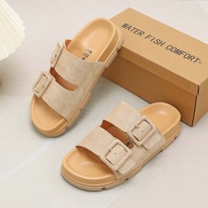 Water fish brand adjustable double strap mens sandals casual sandals