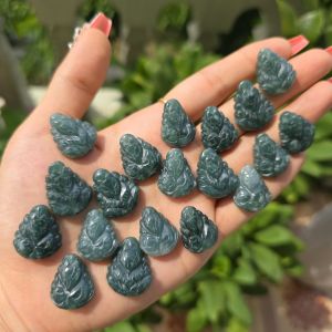 Q345 Hồ ly chúa Lam Ngọc sẵn lỗ 2li+ màu đậm nhiều hoa bay ko kén mệnh - Phong Thủy TUDO