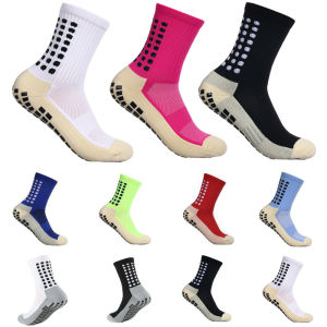 Non-Slip Sports Football Socks for Men & Women Silicone Bottom Grip Socks Ideal for Soccer Basketball Tennis Cycling