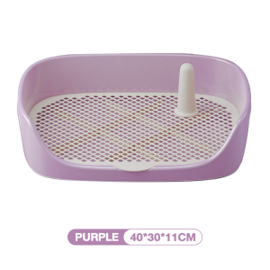 Winky wink ห้องน้ำสุนัขขนาดใหญ่ 2 ชั้น ถาดรองฉี่สุนัข ที่รองฉี่ มินิมอล ห้องน้ำหมาขอบสี่เหลี่ยม มีตะแกรงรองถาด พร้อมเสาเล็ง