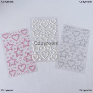 [COD] Cozyroom 3D Star Heart Stickers Kids DIY Decoration Self Adhesive Jewelry Crafts Sparkly Rhinestone Stickers Girls Gifts