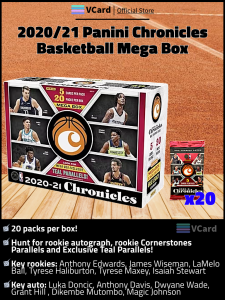 2020/21 Panini Chronicles Basketball Mega Box. -100% Original. Trading Card Hobby Collectibles- 篮球卡盒 帕尼尼