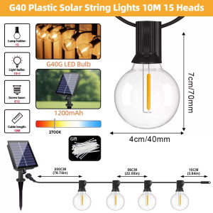 Solar Outdoor String Light ST38 Waterproof Solar light IP65 For Party Garden Garland Christma lights[Fast Shipping]