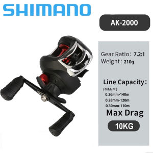 รอกเบส รอกหยดน้ำ Baitcasting Reel 7.2：1 รอกหยดน้ำdc 18 + 1BB ซ้ายขวามือเบรกแม่เหล็กรอกตกปลา รอกหยดน้ำตีไกล รอกสปิน แรงลากสูงสุด 8KG