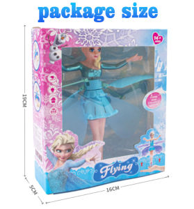 Frozen Alisa USB Charging Flying Fairy Princess Doll Magic Infrared Induction Control Airplane Toy Childrens Toys Youth Toys Birthday Gift