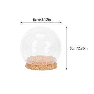 YESMILE Transparent Flower Dustproof Cover Glass Clear Cake Jar Gifts Home Decor Fresh Flowers Glass Cover