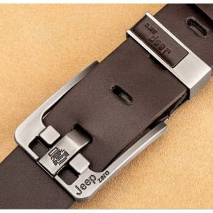 JEEP SABUK PRIA KULIT LAPISAN MEWAH IKAT PINGGANG KULIT ZERO FASHION PRIA