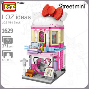 LOZ MINI Street Nano Diamond Make-Up Shop Kitty Building Block No.1629 371pcs Toys