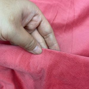 1 Mét Vải Nhung Gân Tăm Màu Hồng Khổ 1m4 Hàng Công Ty