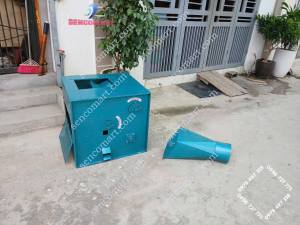 Thùng thổi trấu lắp cho cối lức dùng cho kinh doanh