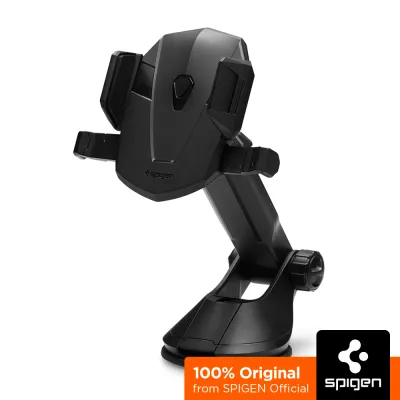 SPIGEN Car Mount [TS35] Suction Cup with Integrated Adhesive Gel Pad Provides Versatile Secure Lock / Smartphone Car Mount with One-Touch Technology / Phone Car Mount