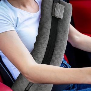 Mastectomy Pillow Post Surgery Seat Belt Pillow Cushions Pads Protector for Breast Cancer Port Pacemaker Heart Surgery C-Section Recovery (Pink)