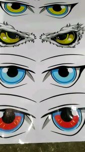 cặp Tem decal Đôi mắt siêu dễ thương dán trang trí xe( sl 1 đôi mắt)