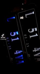 PLAT NOMOR MOBIL MODEL LED