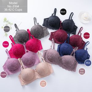 Lingerie Bra Support Molding Floral Pattern Underwear Bra Breast Reduction Delicate Lace Manufacturing